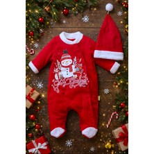 DeKuBaby Özel Yılbaşı Temalı Özel Şapkalı  Bebek Tulumu