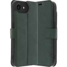 MMP Shop Iphone 16E Uyumlu Kamera Korumalı Kapaklı Standlı Kartlıklı Deri Kılıf