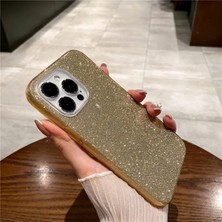 Egstech Apple iPhone 12 Mini Kılıf Simli Parlak Sert Tpu+Pc Dayanıklı Kılıf