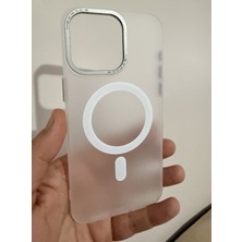 Sidens Store Newface iPhone 15 Pro Max Kılıf Lodos Magneticsafe Mat Kapak - Şeffaf