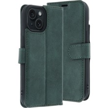 MMP Shop Iphone 14 Uyumlu Kamera Korumalı Kapaklı Standlı Kartlıklı Deri Kılıf