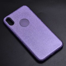 Egstech Apple iPhone Xs Max 6.5 Kılıf Simli Parlak Sert Tpu+Pc Dayanıklı Kılıf