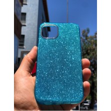 Egstech Apple iPhone 13 Kılıf Simli Parlak Sert Tpu+Pc Dayanıklı Kılıf