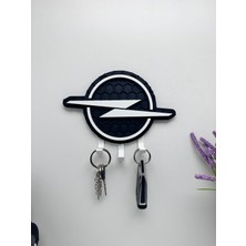3dpazarıcom 3D Baskı Dekoratif Opel Logo Model Tasarımlı Anahtar Askılığı