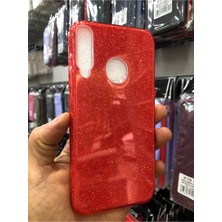 Egstech Huawei P40 Lite E Kılıf Simli Parlak Sert Tpu+Pc Dayanıklı Kılıf