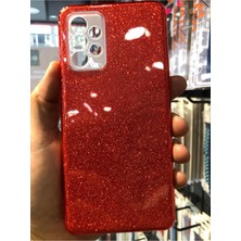 Egstech Samsung Galaxy A72 Kılıf Simli Parlak Sert Tpu+Pc Dayanıklı Kılıf