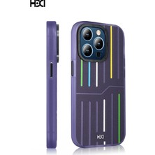 Sidens Store HDD iPhone 14 Pro Max Kılıf Roma Kapak- Derin Mor