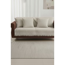 Senpai Pamuklu Koltuk Örtüsü 170X210 cm Tekli&üçlü Koltuk,çekyat ve Berjer Için | Krem