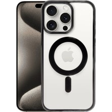 Sidens Store Newface iPhone 15 Pro Kılıf Erozi Magsafe Kapak - Siyah