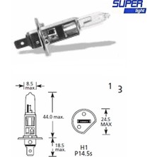 LTG Nova Super Light H1 Halojen Far Ampülü 12 Volt 60-55 Watt