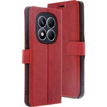 MMP Shop Xiaomi Redmi Note 14 Pro 5g Uyumlu Kamera Korumalı Kapaklı Standlı Kartlıklı Deri Kılıf