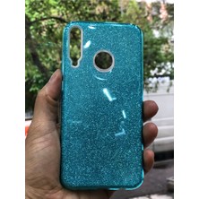 Egstech Huawei P40 Lite E Kılıf Simli Parlak Sert Tpu+Pc Dayanıklı Kılıf
