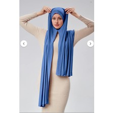 Sonbahar Moda Kadın Tesettür Penye Şal Hazır Pratik Geçmeli Kolayca Takabilir Uzun Dört Mevsim Pamuklu Şal