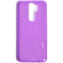 Egstech Xiaomi Redmi Note 8 Pro Kılıf Simli Parlak Sert Tpu+Pc Dayanıklı Kılıf