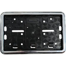 LTG Nova Çerçeveli Motorsiklet Plakalık Plaka Altlığı Krom Nikelajlı 26X17CM 1 Adet