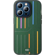 Sidens Store HDD iPhone 14 Pro Max Kılıf Roma Kapak- Koyu Yeşil