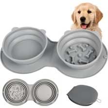 Marsilyan Mikopet Katlanabilir Ikili Mama ve Su Kabı