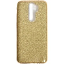 Egstech Xiaomi Redmi Note 8 Pro Kılıf Simli Parlak Sert Tpu+Pc Dayanıklı Kılıf