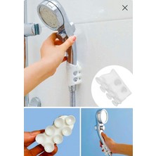 Bulut 2 Adet Su Geçirmeyen Kancalı Banyo Duş Başlığı Tutucu Silikon Vantuz Aparatı