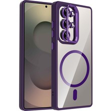 Egstech Galaxy S25 Ultra Kılıf Lens Koruması Içinde 2 Ürün Bir Arada Stant Olabilen Kamera Koruma ve Dayanıklı Kaplama Kenarlar