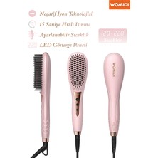 Feyza Design LED Ekranlı Negatif Iyonlu Saç Şekillendirici ve Düzleştirici Tarak