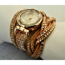 TrendyChic Kahverengi Bileklikli Saat