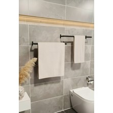 Grandmix Metal Banyo Havluluk Duvar Tipi Modern ve Minimalist Havlu Askısı 40 cm