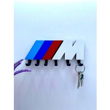 3dpazarıcom 3D Baskı Dekoratif Bmw M Logo Tasarımlı Model Anahtar Askılığı