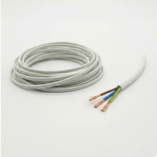 15 Metre Cca Ttr Elektrik Uzatma Kablosu 3x2.5 Çok Telli Beyaz