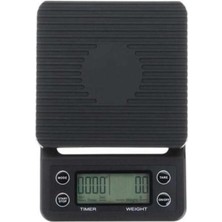 Feyza Design Hassas Kahve Tartısı, Zaman Ayarlı Terazi, V60 Uyumlu Ölçüm Cihazı