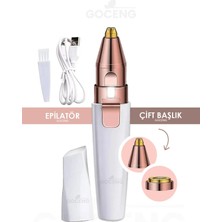 Feyza Design Çift Başlıklı Cilt ve Tüy Alım Aleti, Güçlü ve Rahat Kullanım