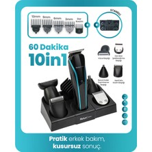Feyza Design Multi-Işlevli Erkek Bakım Kiti, Şarjlı, 12 Parça, Pratik ve Güçlü