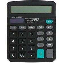 Standart Fonksiyonlu 12 Haneli Geniş LCD Ekran,pill Masaüstü Hesap Makinesi (4887)