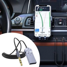 Araba Için Bluetooth Aux Alıcısı Wireless Araç Kiti (5224)