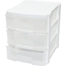 Go İthalat TONTON - NO:0 ÇEKMECE 3 KATLI 17.5X14.4X16.9CM (5273)