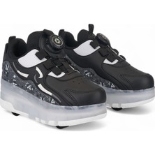 Rocky Işıklı Çıkarılabilir Tekerlekli Patenli Çocuk Ayakkabısı | 29–37 Numara | Kaymaz Taban | Yerli Üretim