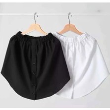 Hanique Siyah Large Beden Popo Kapatıcı-Tesettür Uzatıcı- Tesettür Gömlek Etek- Kapatıcı Etek