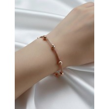 Çekirdek Jewelry 925 Ayar Gümüş Tasarım Rose Dorika Bileklik