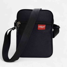 Vildget Unisex Siyah Askılı Çapraz Çanta Crossbody Bag 20x15x5