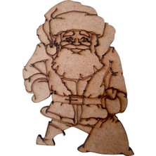 Hsc Bilişim Noel Baba Boyanabilir Mdf Obje