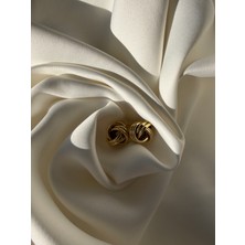 NB Steelora Gold Renk Vintage Sarmal Tasarım Kadın Küpe