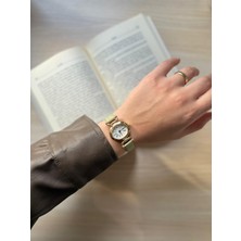 Rubsey Retro Minimal Deri Kordon Vintage Kadın Kol Saati Su Yeşili