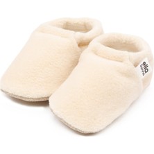 Ella Bonna Polar Bebek Pandufu Ev Patiği, Kaydırmaz Taban, Organik Pamuk Astar Kreş Ayakkabısı