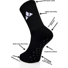 Mgc Spor Spor Dikişsiz Burunlu Silikon Kaydırmaz Tabanlı Spor Çorabı–(Futbol, Basket, Tenis, Yoga, Plates)