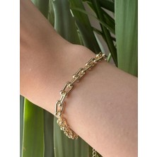 Toz Vintage Faye Altın Renk Zincir Vintage Retro Bileklik