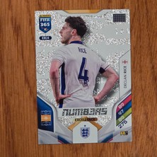 Panini 2026 Declan Rice Excellence Numbers Oyun Kartı Exc4