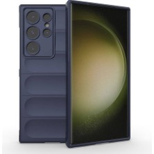 Elsah Samsung Galaxy S24 Ultra Uyumlu Özel Dokulu Kamera Korumalı Esnek Kılıf