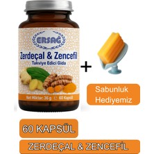 Ersağ Ersag Zerdeçal Zencefil Takviye Edici Gıda - Sabunluk Hediyemiz 2027-031