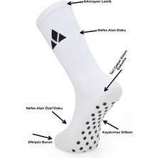 Mgc Spor 2'li Dikişsiz Burunlu, Silikon Kaydırmaz Tabanlı, Spor Çorabı–(Koşu, Futbol, Basketbol, Tenis, Yoga, Plates, Fitnes)