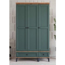 Miracool Silva 3 Kapılı Dolap / %100 Mdf / Haki